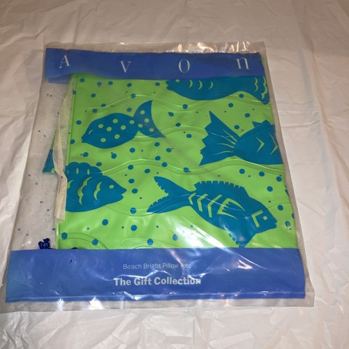 Vtg avon beach bright - avon, pillow