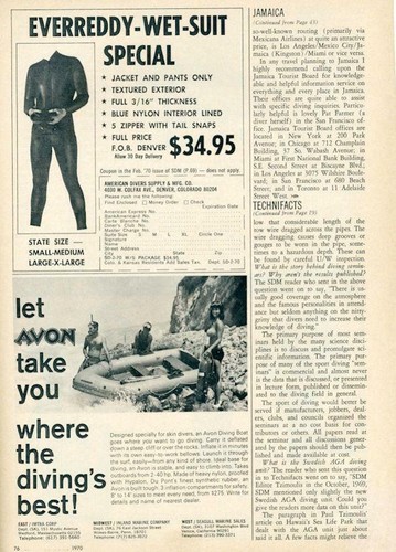 1970 everreddy wet suit - everreddy,
